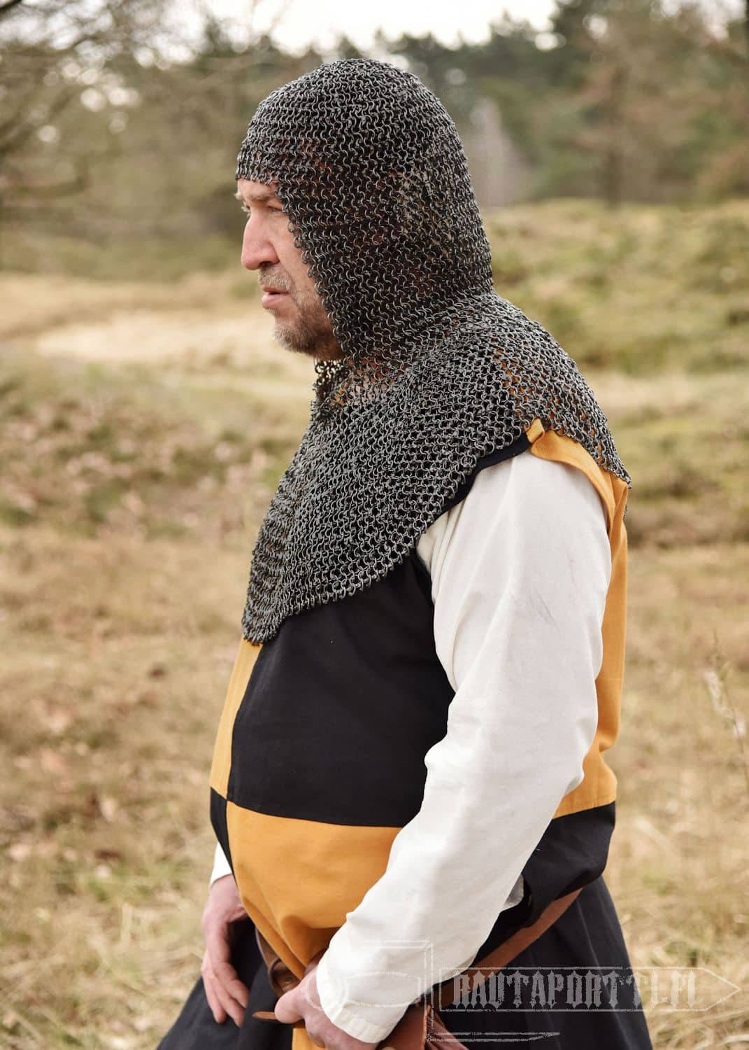 Medieval Inspired Chainmail Coif Armor Functional Replica