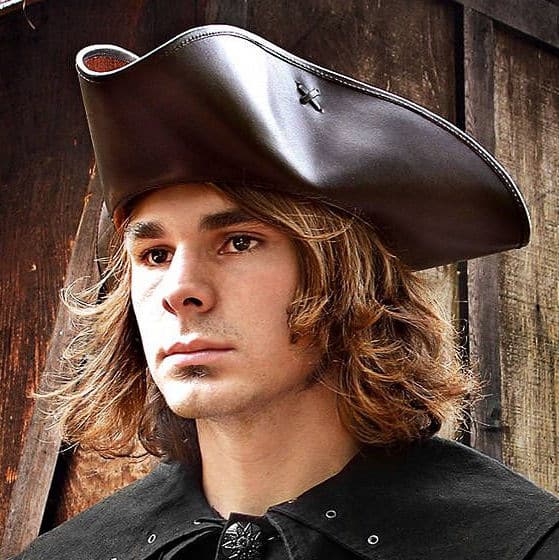 leather pirate hat
