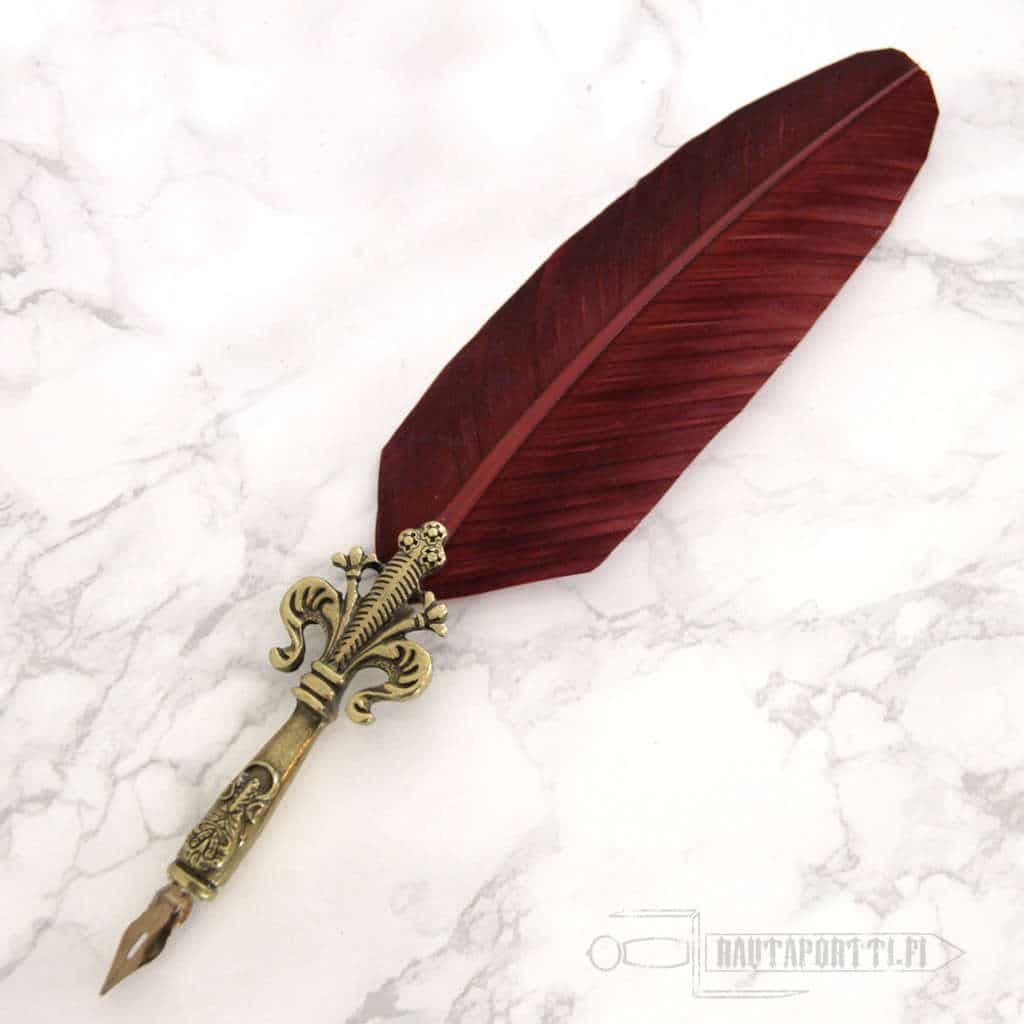 Feather Quill Pen - Burgundy - Getty Museum Store
