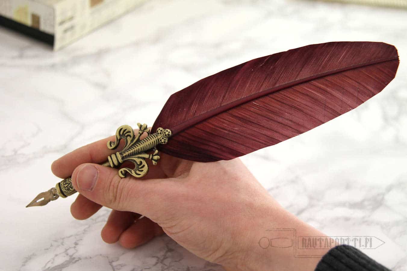 Feather Quill Pen - Burgundy - Getty Museum Store