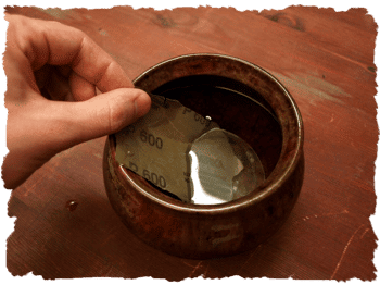 Instructions for sanding and polishing