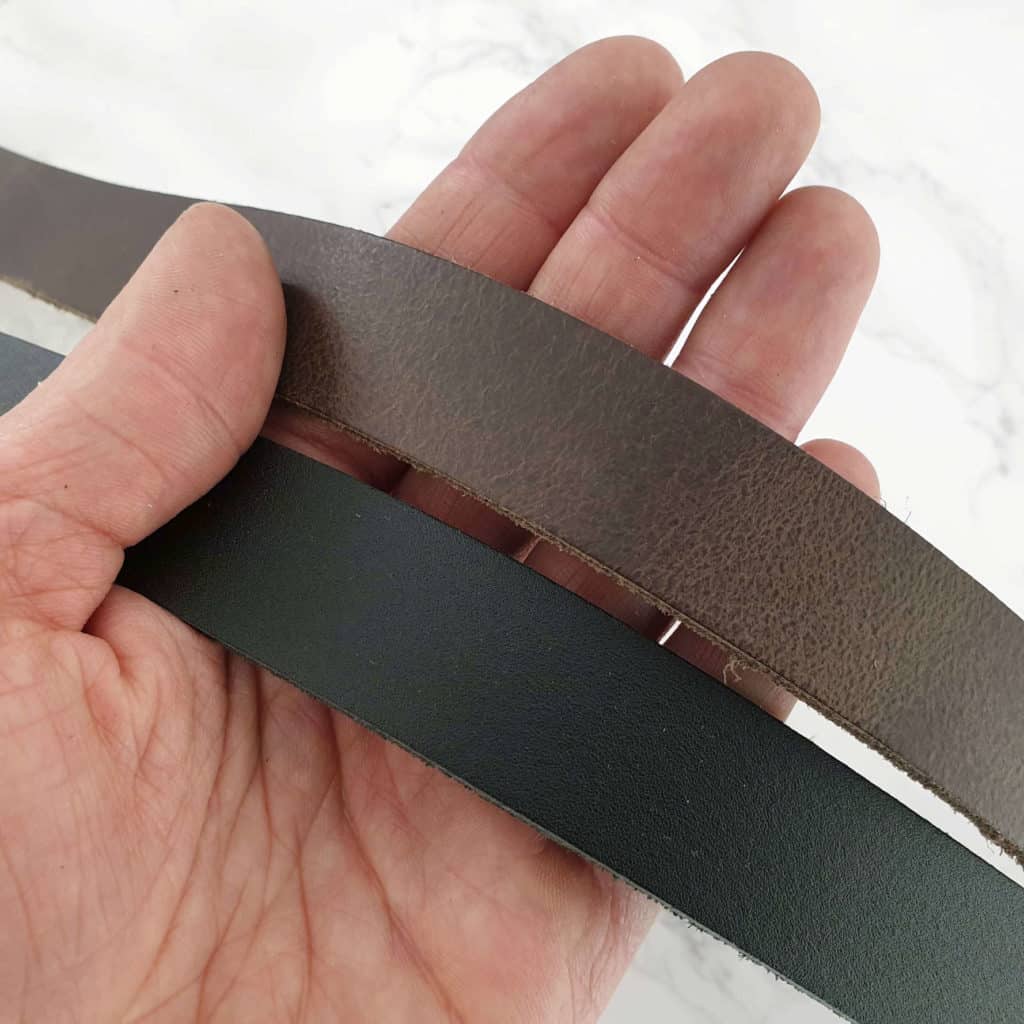 Leather strap, 25mm wide, 3mm thick, 120cm long - Irongate Armory