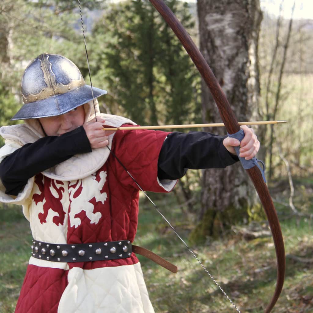 Agincourt-Archers-Medieval-SCA-Re enactment-BROWN LEATHER ARROW BAG/QUIVER 