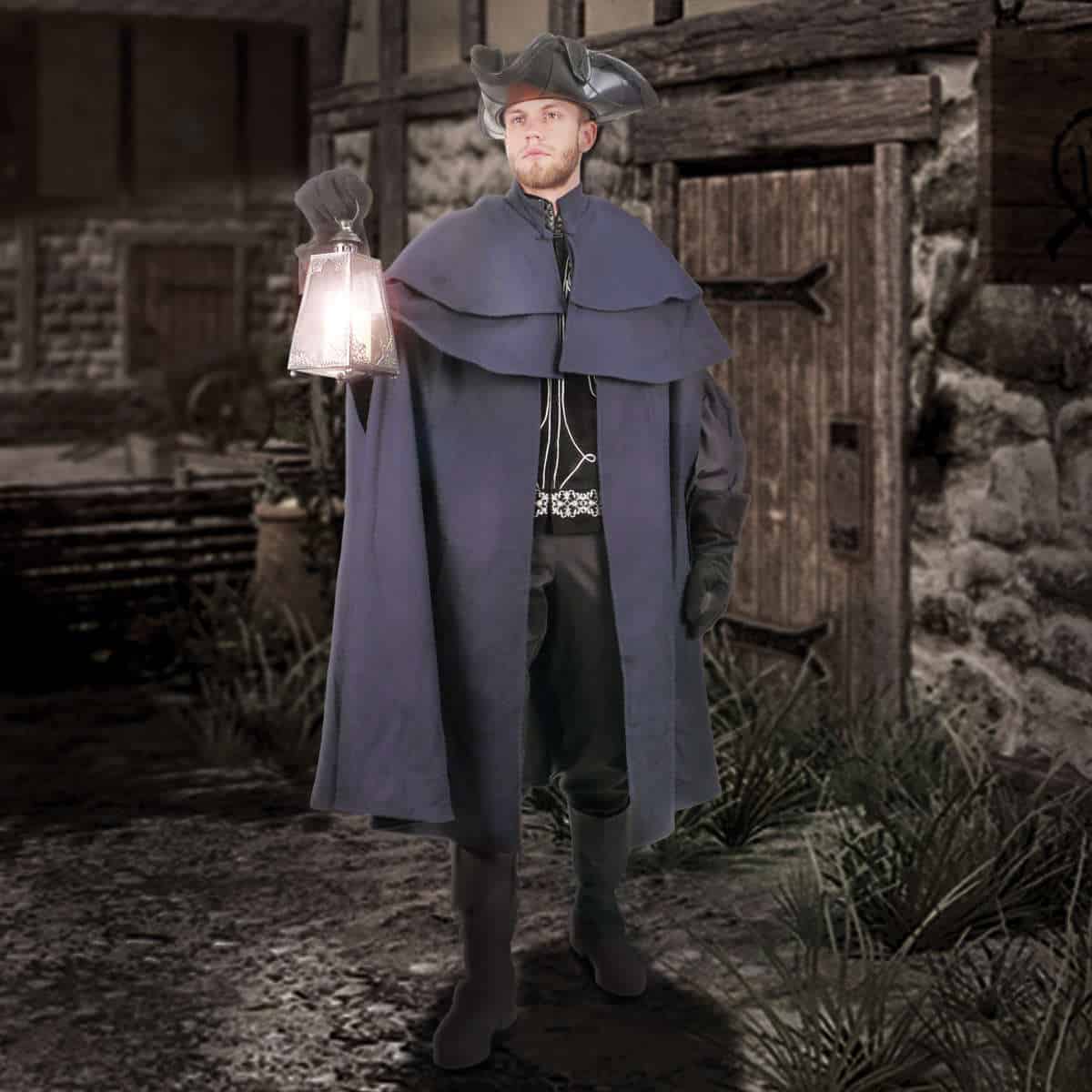 Double Mantle Woolen Capatino Cloak - Irongate Armory