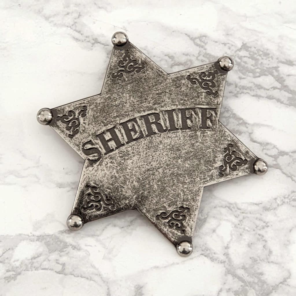 U.S Quality Metal Reproduction Marshall Gold Sheriff Badge  Shield