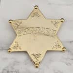 Shiny Gold Sheriff Star