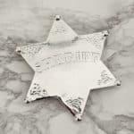 Shiny Silver Sheriff Star