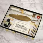 Luxe Calligraphy ink set, with wax set in light golden box - Museum-webshop