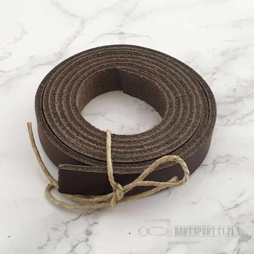 Leather strap, 15mm wide, 2.5mm thick, 120cm long - Irongate Armory