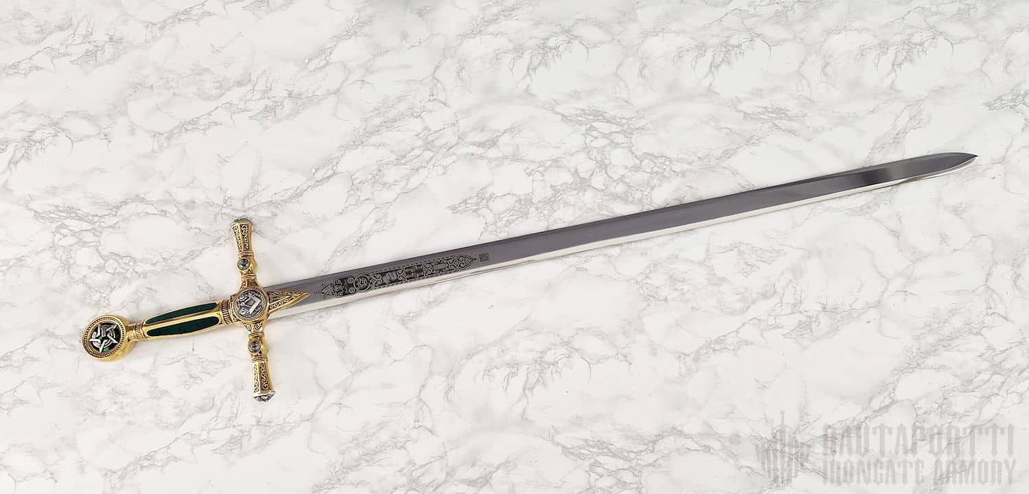 Masonic Sword with etched blade - Irongate Armory