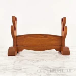 Double Sword Stand, Natural Wood