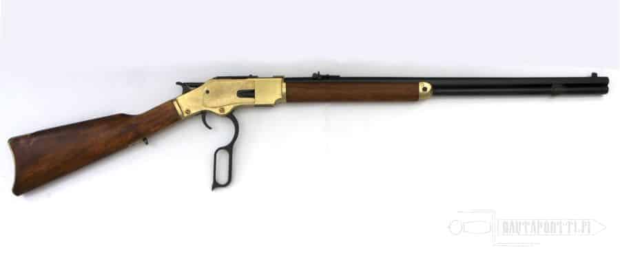 Winchester rifle M1873 モデルガン 無可動 Shop Non-Firing M1873 Engraved Silver Trim Replica Rifle