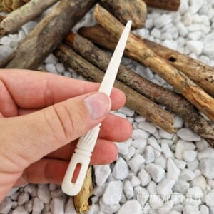 White Bone Needle for Nalbinding