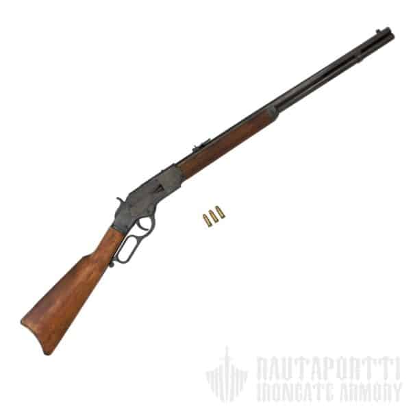Black Mod. 73 Winchester Lever Action Rifle with Functional Loading, USA 1873