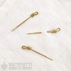 Medieval Brass Sewing Pin / Veil Pin 3 pcs