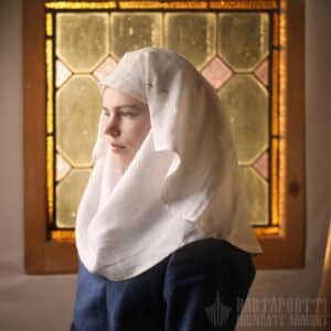 Medieval Rectangle Linen Veil / Wimple