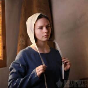 Medieval Linen Coif/Biggin
