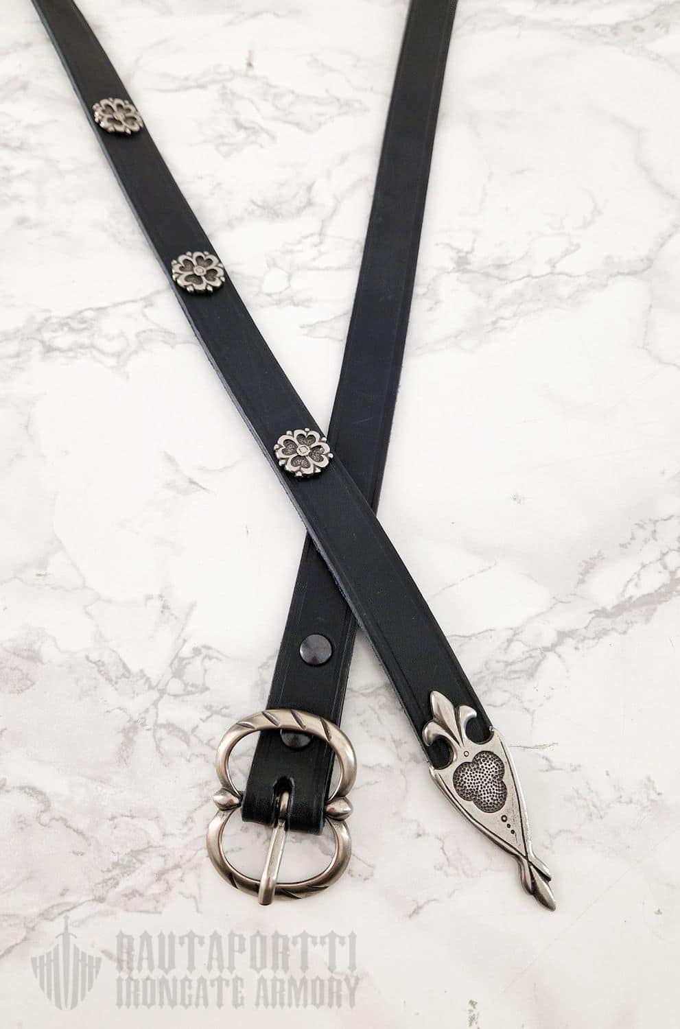 Medieval Belt with Flower studs - Image 4