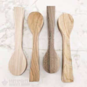Four Table Spoon Carving Blanks -Set