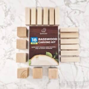 Set of 18 Wood Carving Blocks – Linden