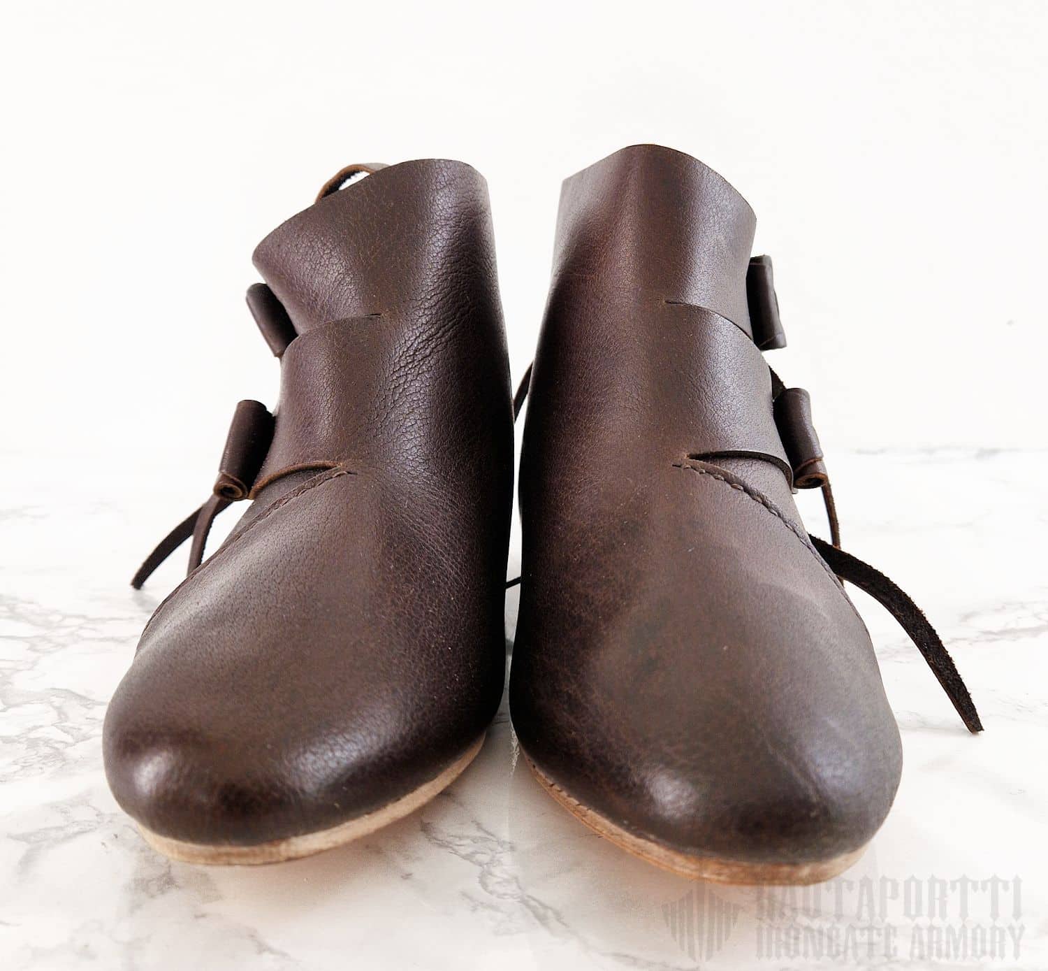 Early Medieval Jorvik Shoes with 2 Leather Buttons - Image 5