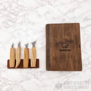 Chip Carving Set -4 Knives in Book Case