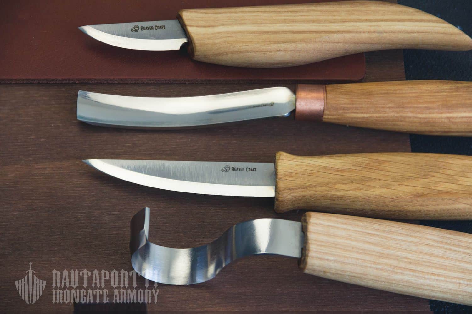 Spoon and Kuksa Carving Set - 4 Tools in Book Case - Image 7