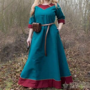 Viking Style Dress with 3/4 Sleeves