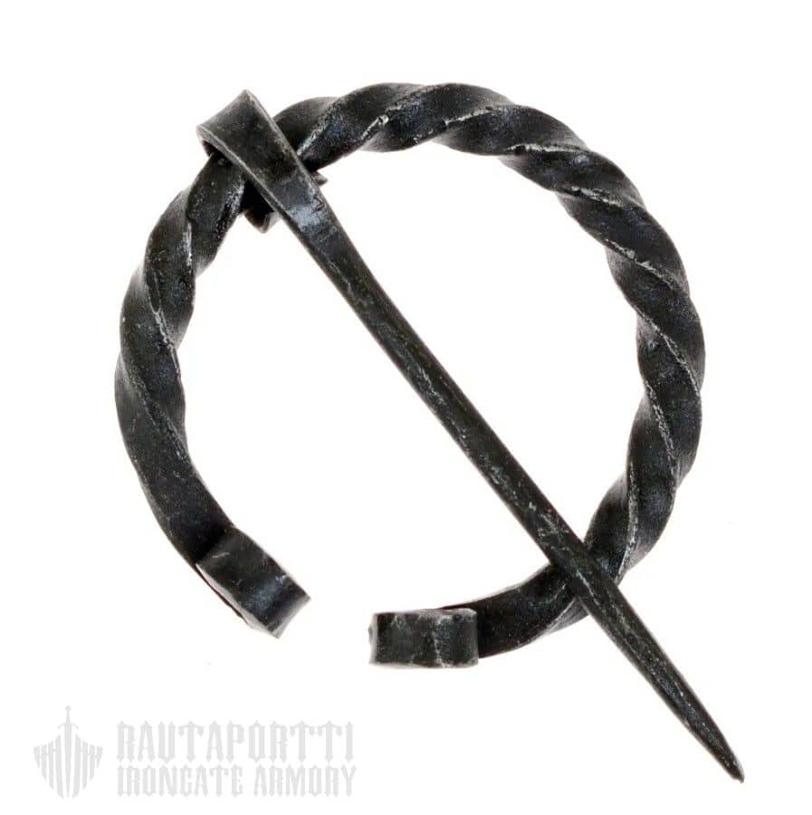 Twisted Horseshoe Brooch with Curled Ends - Image 2
